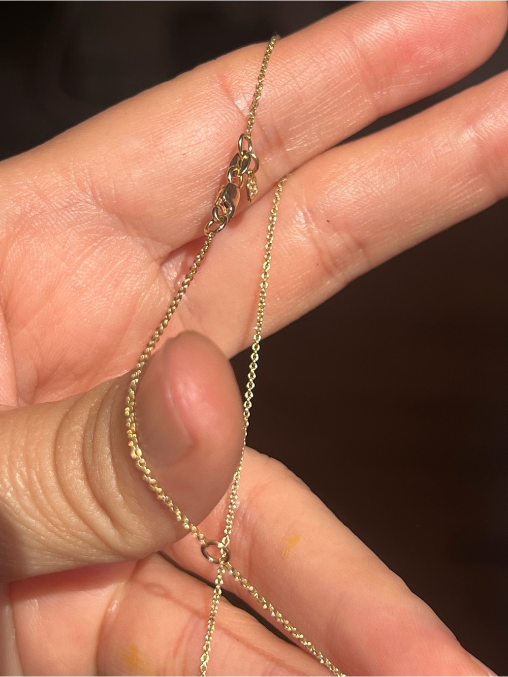 14k gold Sydney Evan Rainbow Bar Necklace - Women Jewelry - Picture 6 of 7